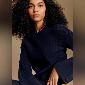 Sézane Adel Jumper Sweater size Medium in Navy Blue